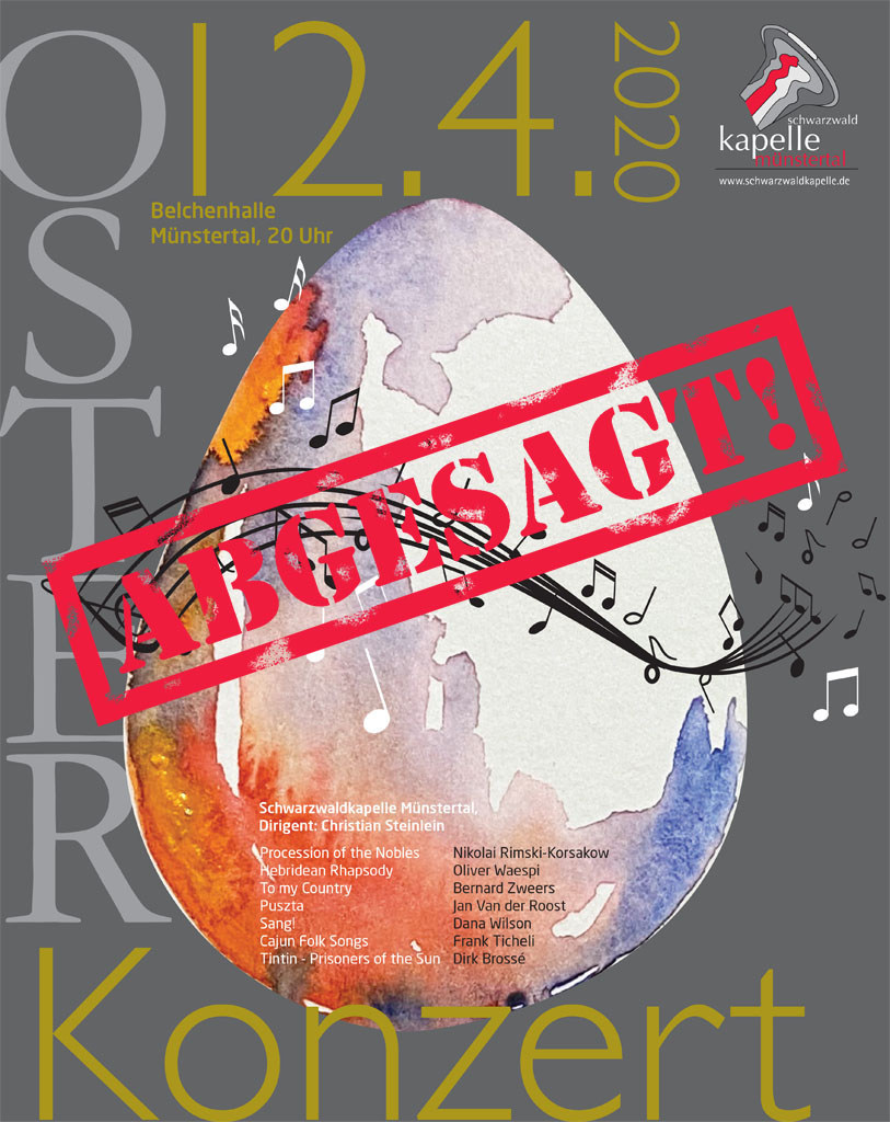 Osterkonzert Plakat 2020 abgesagt r